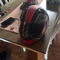 Motorcycle Helmet:  XXL In Size ILM 