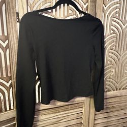 Open Back Long Sleeve Shirt 