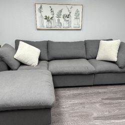 Grey Cloud Couch Brand New - Free Delivery