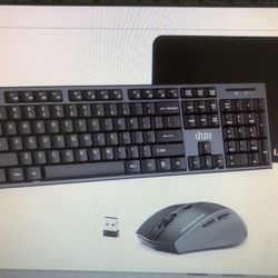 Wireless Keyboard ,Mouse, Mouse Pad