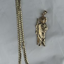 14k Chain And Pendant 