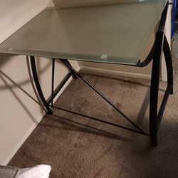 Black ⚫️  Desk Tempered Glass