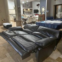 Leather Recliner Loveseat