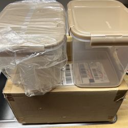 LockNLock Set of 5.3 Qt Flip top Storage Containers