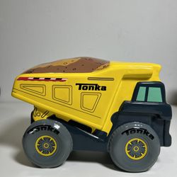 Tonka Dump Truck Ceramic Piggy Coin Money Bank