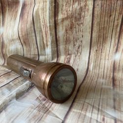 Flashlight Vintage Copper Plated Bullet 1(contact info removed) D Cell