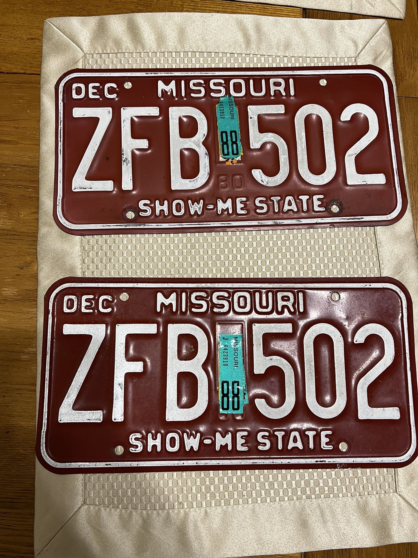 Missouri License Plates