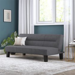 DHP Kebo Futon with Microfiber Cover, Gray Microfiber, New In Box