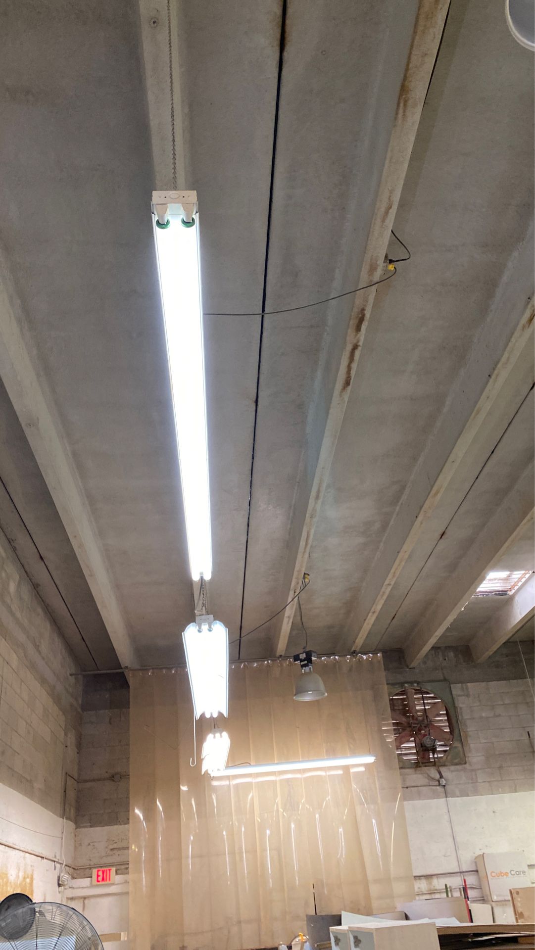 13 Shop Lights with Replacement bulbs