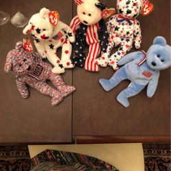 Patriotic Beanie Babies Bears