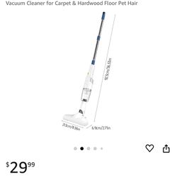 Stick Vacuum Cleaner - Mini Vacuum Cleaner Cordless Vacuum Cleaner Dust Busters with 30 Mins Long Runtime Lightweight Vacuum Cleaner for Carpet & Hard