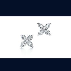 Tiffany Co Victoria Marquise Diamonds Earrings 