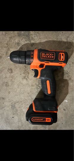 Black+Decker 12V Lithium Cordless Drill