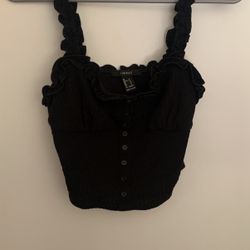 Black Crop Top
