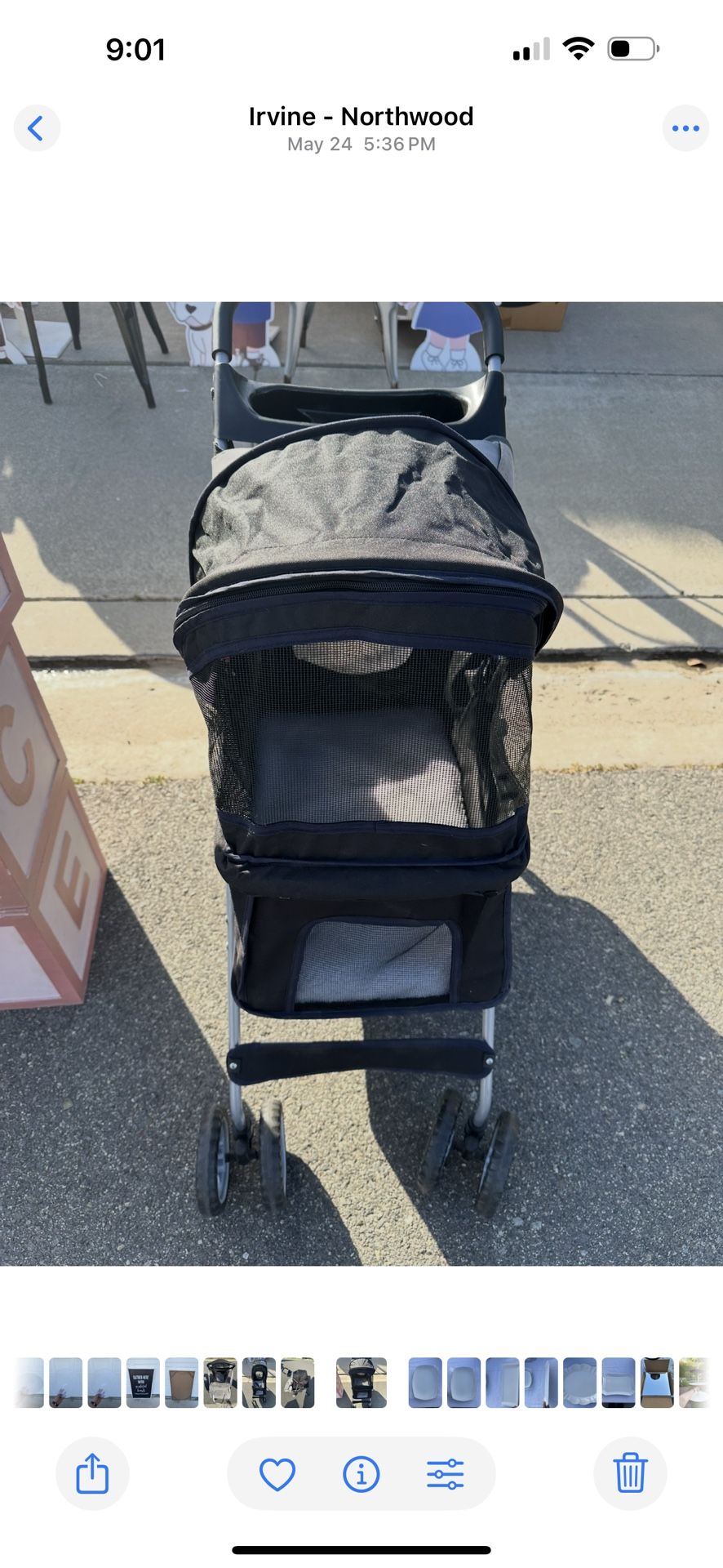 Used dog Stroller And Dog Carrier Used Once $40.00 OBO Retails For $80.00
