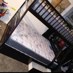 Twin/Full Bunkbed W/2 STORAGE DRAWERS(Mattress Included:$689)