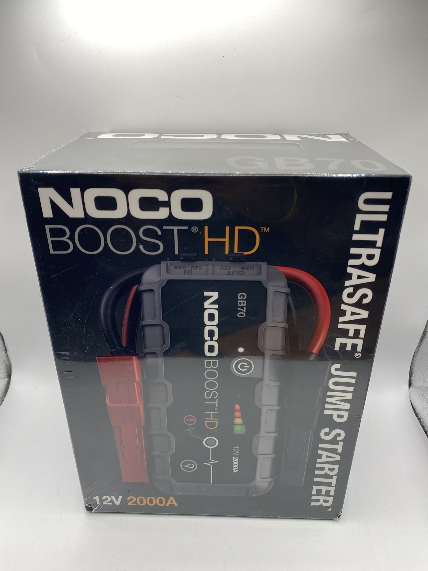 NOCO Boost HD GB70 2000A 12V UltraSafe Portable Lithium Battery Jump Starter