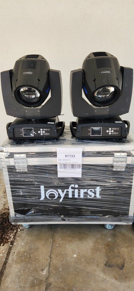 2 Beam 7r 230w moving heads stage lights plus case