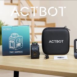 ACTBOT T92V AO5PR0-S LASER LEVEL  4000MAH SELF-LEVELING GREEN LINE, No Box