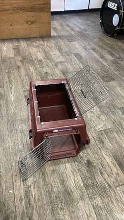 Portable Pet Carrier  2-Door Top-Load Hard-Sided Pet Travel Carrier with Secure Ventilation, Handle