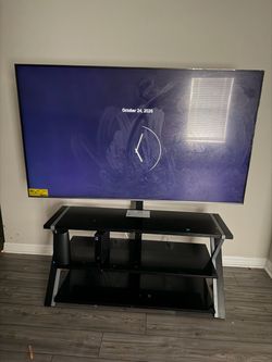 Large Flat Screen TV with TV Stand