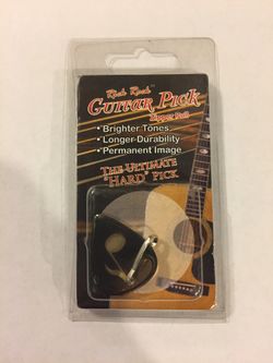 Rick Rock hard guitar pick zipper pull