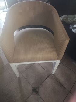 Padded arm chairs