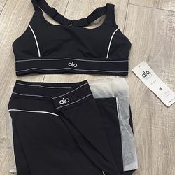 Alo yoga sets black size M