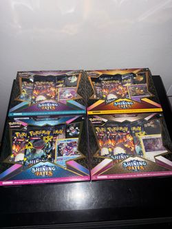 Pokémon Shining Fates Mad Party Pin Collection Set of 4