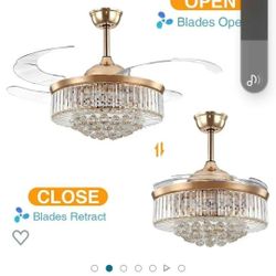 New Fandalier With Crystals