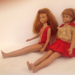 Barbie Skipper and Skooter doll pair