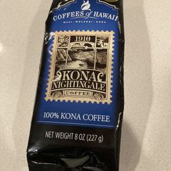 **100% Kona Coffee Whole Bean BRAND NEW UNOPENED For Sale!