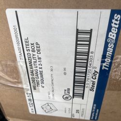 CAJA - CON 25 PIEZAS-   ( CAJA PARA LUZ) 