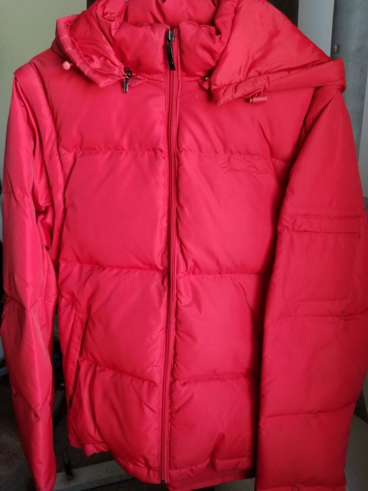 Womens 2 In 1 Puffer Jacket And Vest