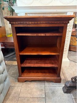 Antique solid wood removal  shelves book shelf unit