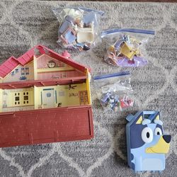 Bluey House, Playground, Characters, Car Camper And Case!