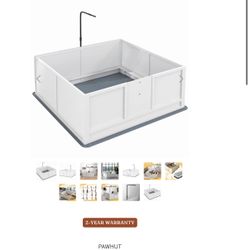 Pawhut Dog Whelping Box For Small Medium Large Breed Puppies