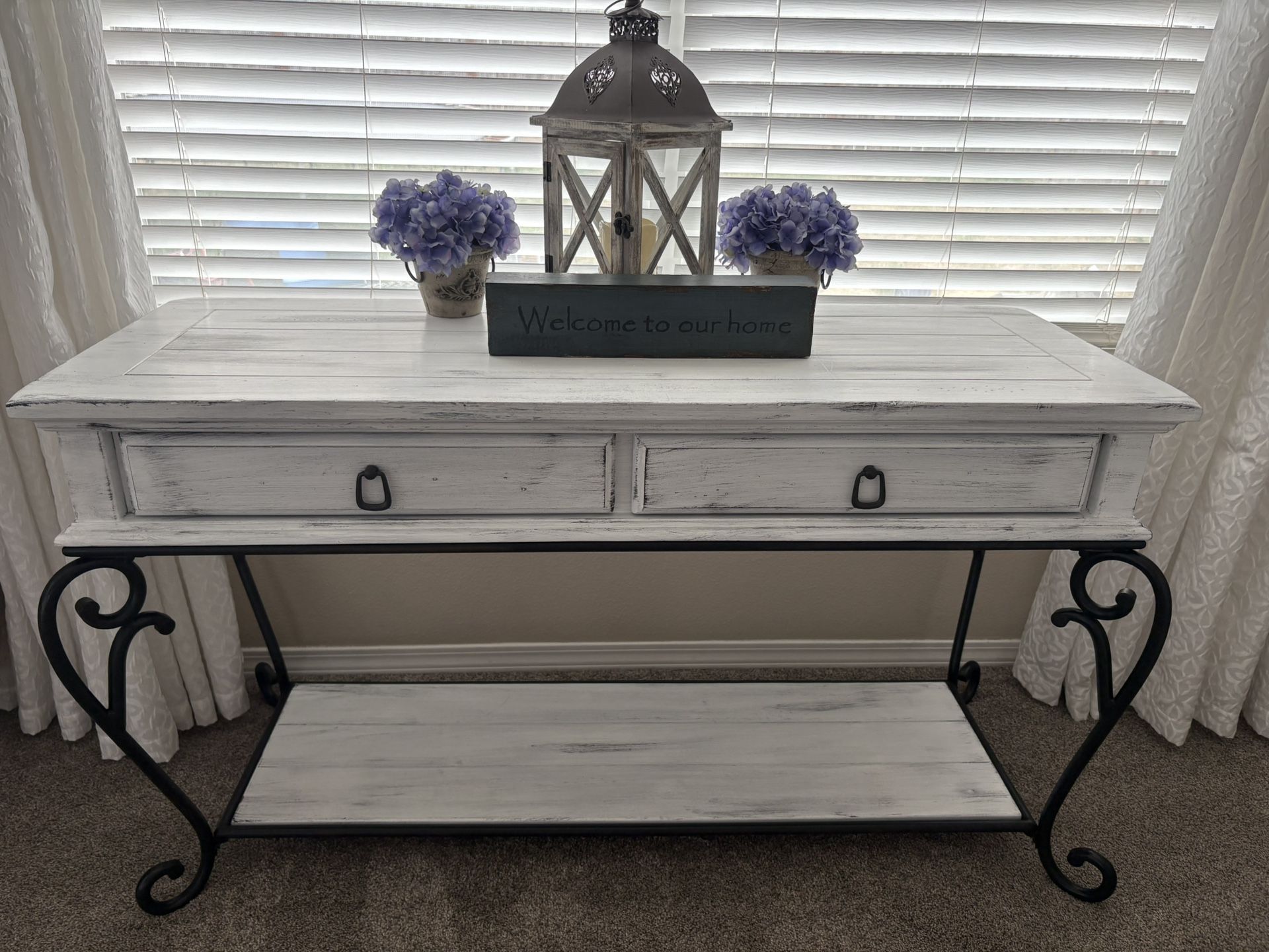 Custom Finished Rustic Farmhouse Entry Table / Buffet / Tv Stand
