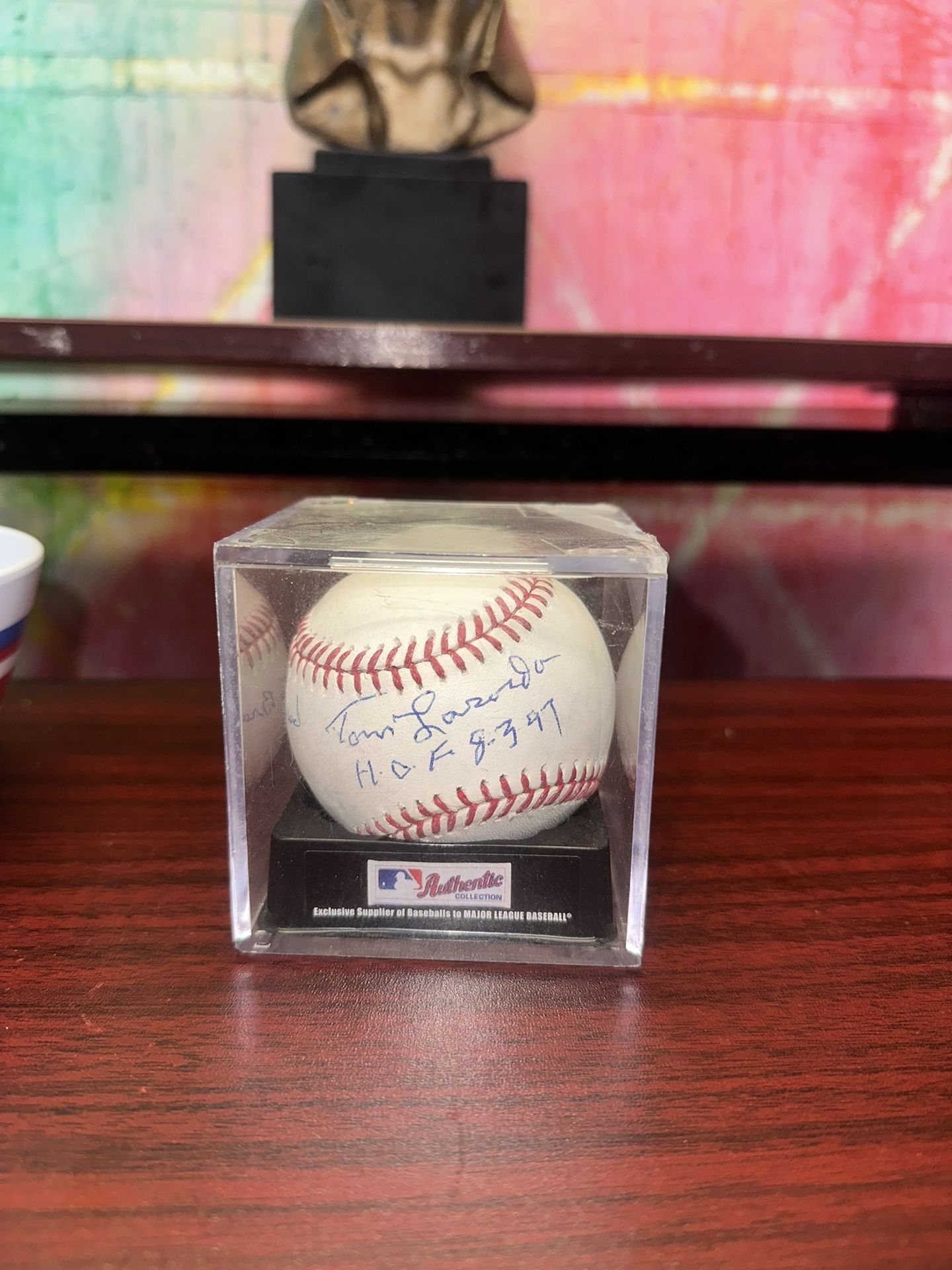 Tommy Lasorda Signed "HOF 97" Rawlings OML Baseball – Dodgers Auto (A) – BAS COA