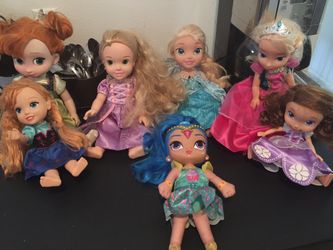 7 princesas todas x $50 son grandes