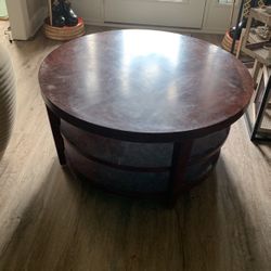 Coffee Table Very Strong Wood And Still In Good Condition, Just Need Minor Touch Ups 