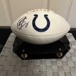Peyton Manning Signed Football COA