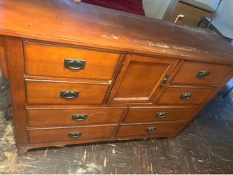 Free Dresser and leather couches.