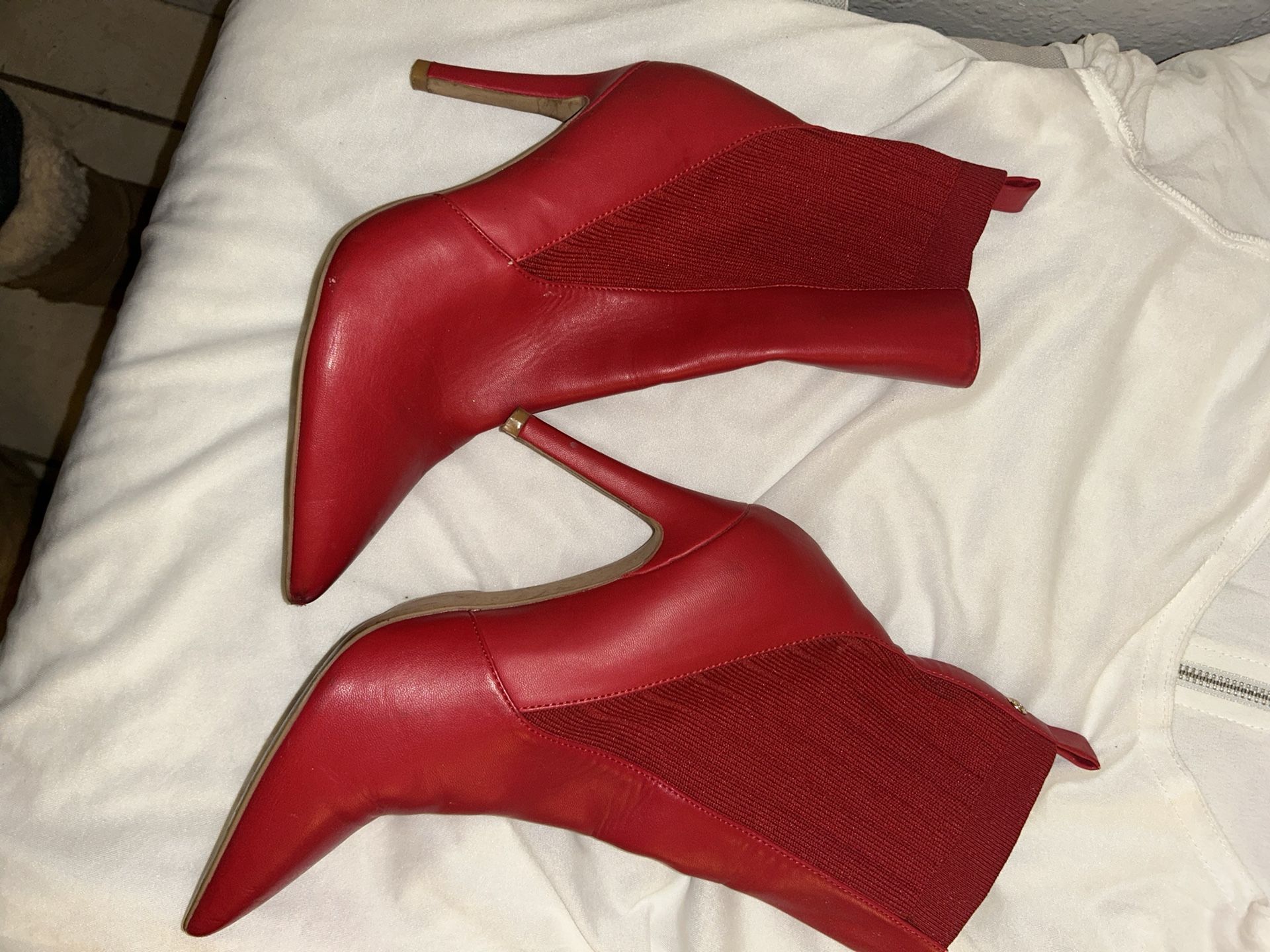 Red Guess Heels