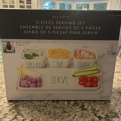 Rae Dunn 5-Piece Serving Set