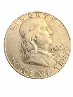 1962-D Franklin Half Dollar 90% Silver Denver Mint Circulated US Coin 50C
