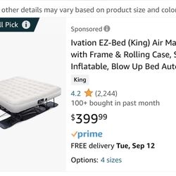 New King Sz Air Mattress $200 Firm