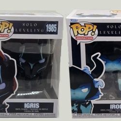 Funko Pop Solo Leveling Shadow Army Set Iron #2021 Igris #1985 AND Tank #2020