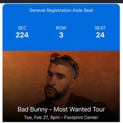 Bad Bunny Concert Tickets 