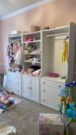 Kids dresser and closet